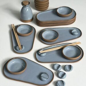 Conjunto Thai para sushi | azul oceano | para 4 pessoas