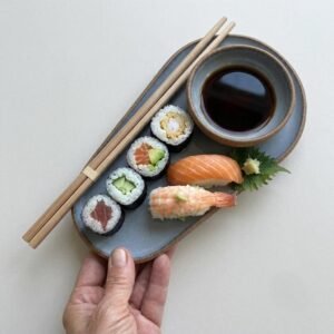 Dupla conjunto Thai para sushi PEQUENO | azul oceano